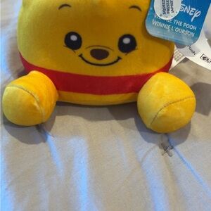 Disney Winnie the Pooh weighted Plush - Cheerful Yellow and Red